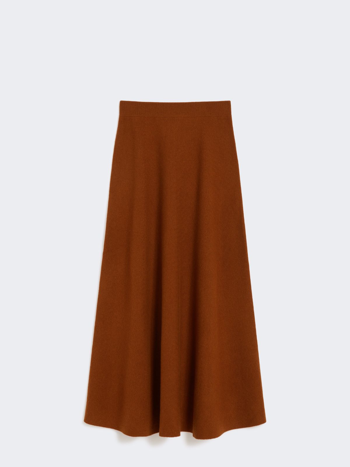 Wool and cashmere flared skirt - BROWN BRONZE - Max Mara - 9