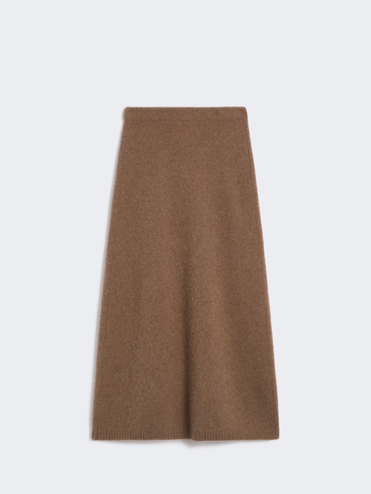 Gonna in filato di cachemire stretch - TORTORA - Max Mara