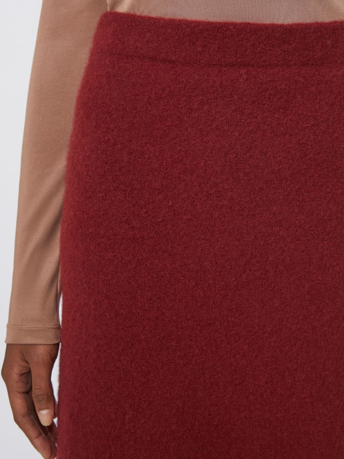 Stretch cashmere yarn skirt - RASPBERRY - Max Mara - 4