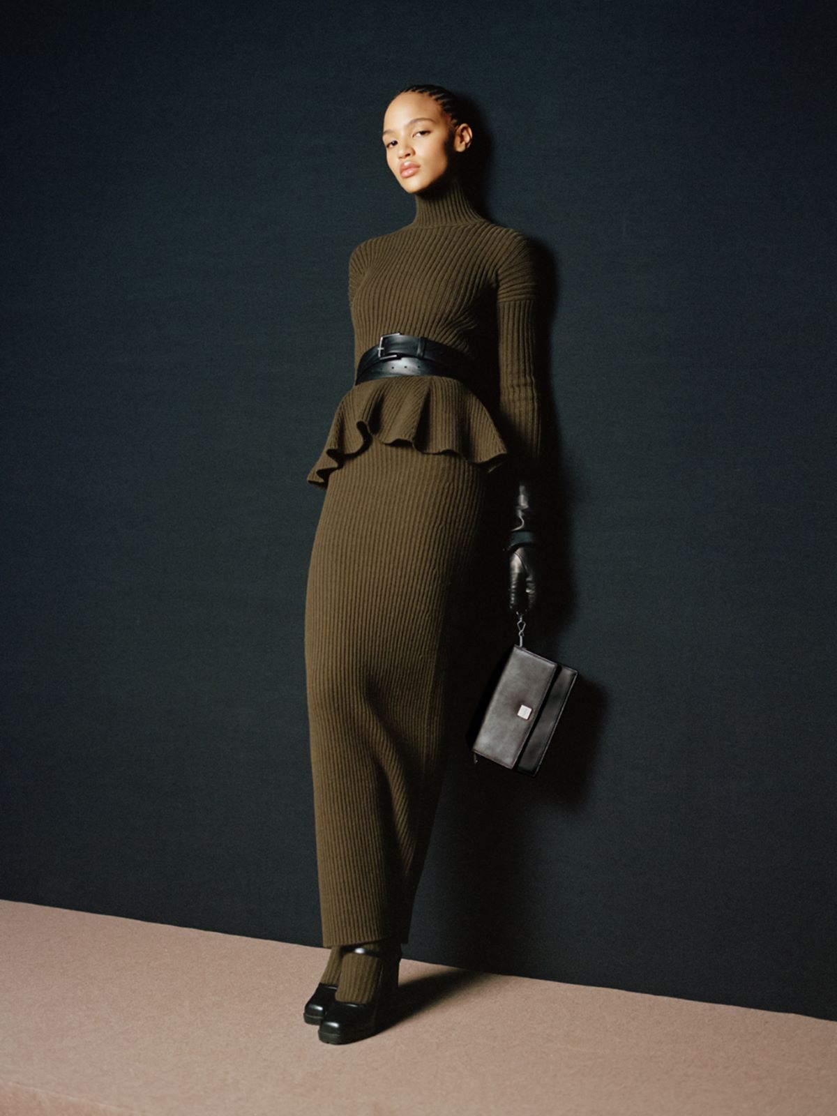 Wool and cashmere pencil skirt - MOSS GREEN - Max Mara