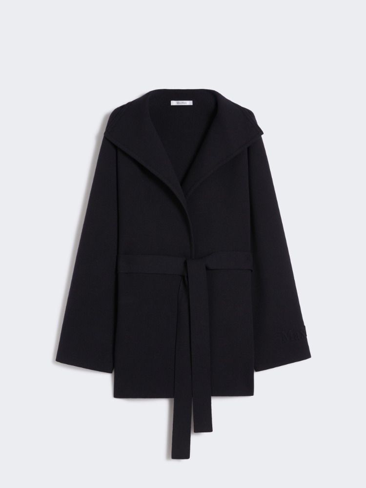 Viscose and wool jacket - NAVY - Max Mara