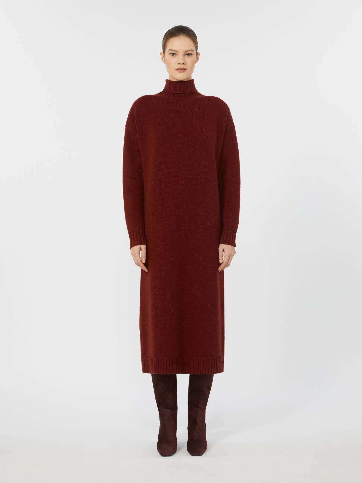 Cashmere turtleneck dress - RASPBERRY - Max Mara - 2