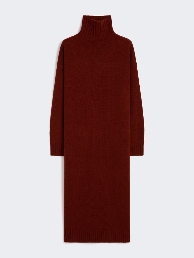 Kleid mit Rollkragen aus Kaschmir - HIMBEERE - Max Mara