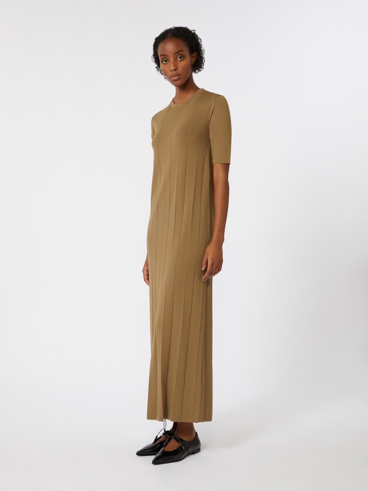 오라포 비스코스 드레스 - HAZELNUT BROWN - Max Mara