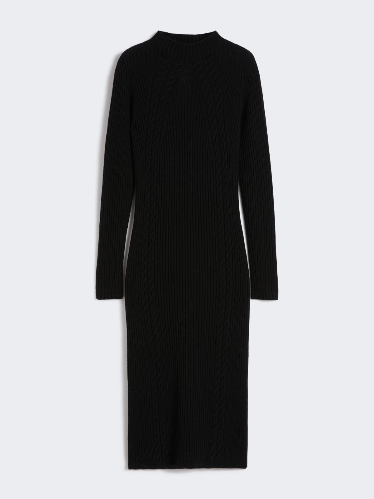Wool and cashmere slim-fit dress - BLACK - Max Mara - 10