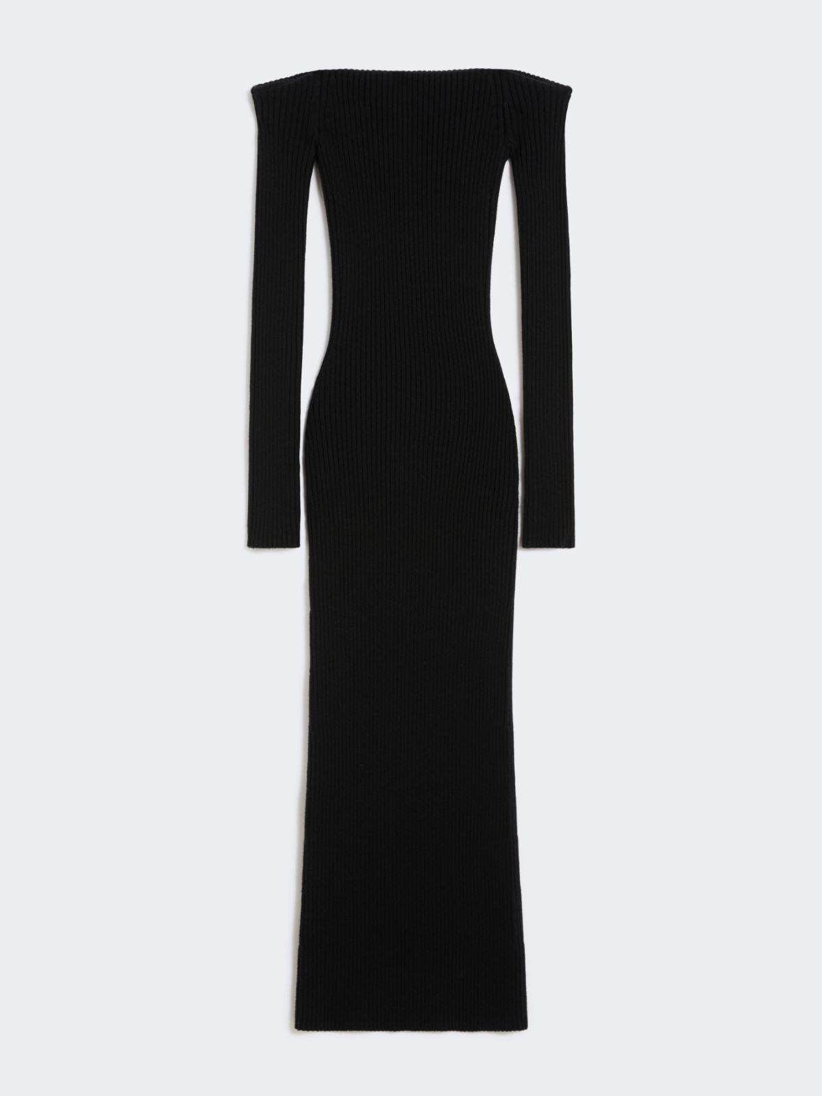 Sukienka ołówkowa z wełny i kaszmiru - CZARNY - Max Mara - 9