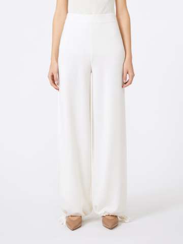 Wool trousers ecru | Max Mara