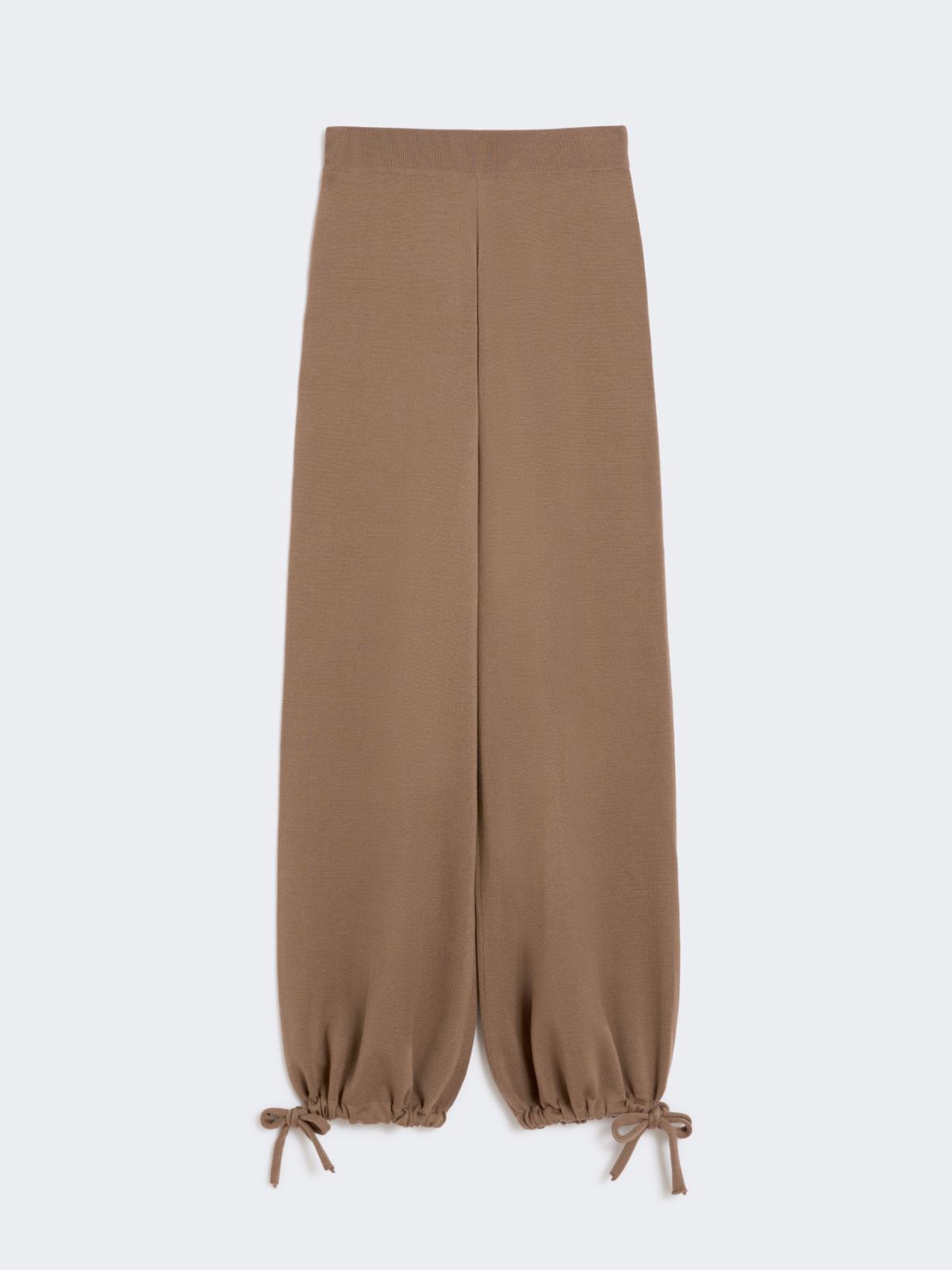 Wool yarn trousers - HAZELNUT BROWN - Max Mara - 9