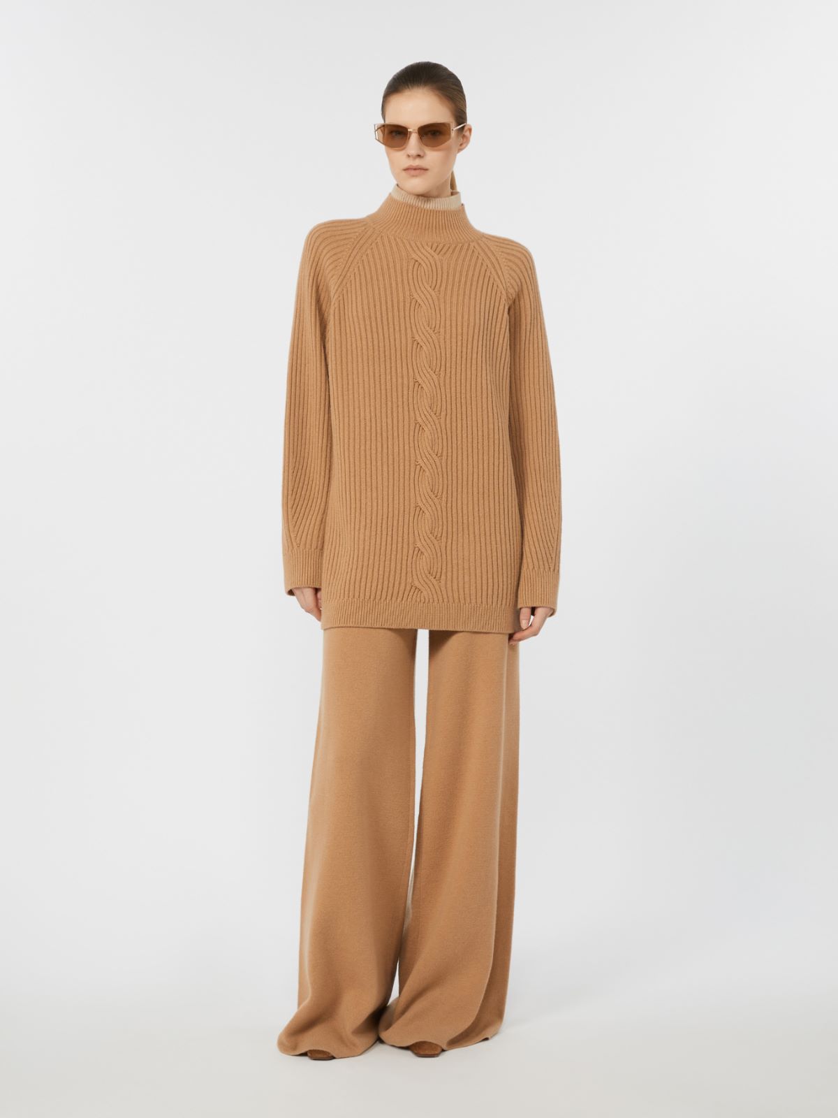 Pantalone in lana e cachemire - CAMMELLO - Max Mara