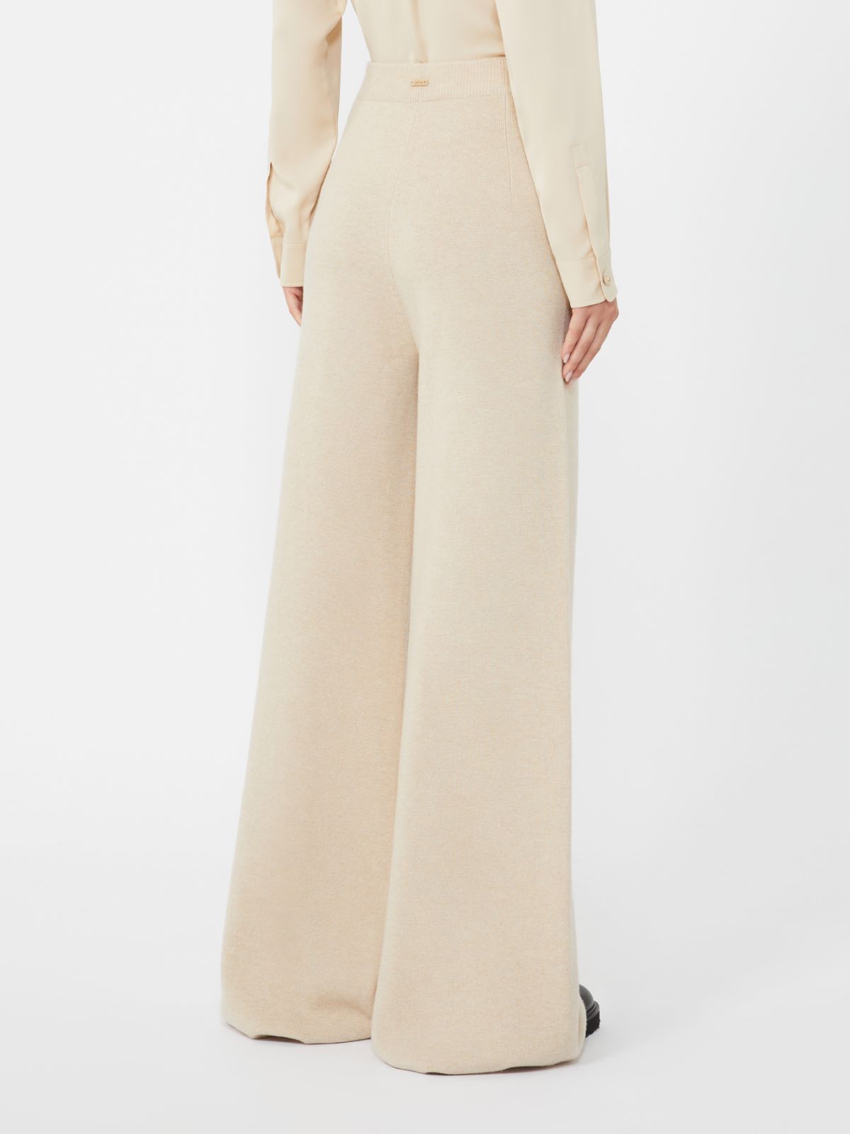Wool and cashmere trousers - BEIGE - Max Mara - 3