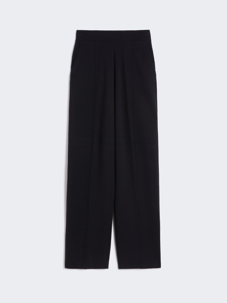 Pantalón de viscosa y lana - AZUL - Max Mara