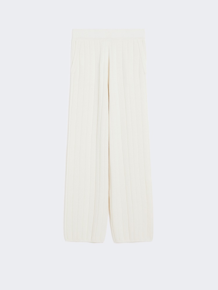 Cashmere jogging trousers - WHITE - Max Mara