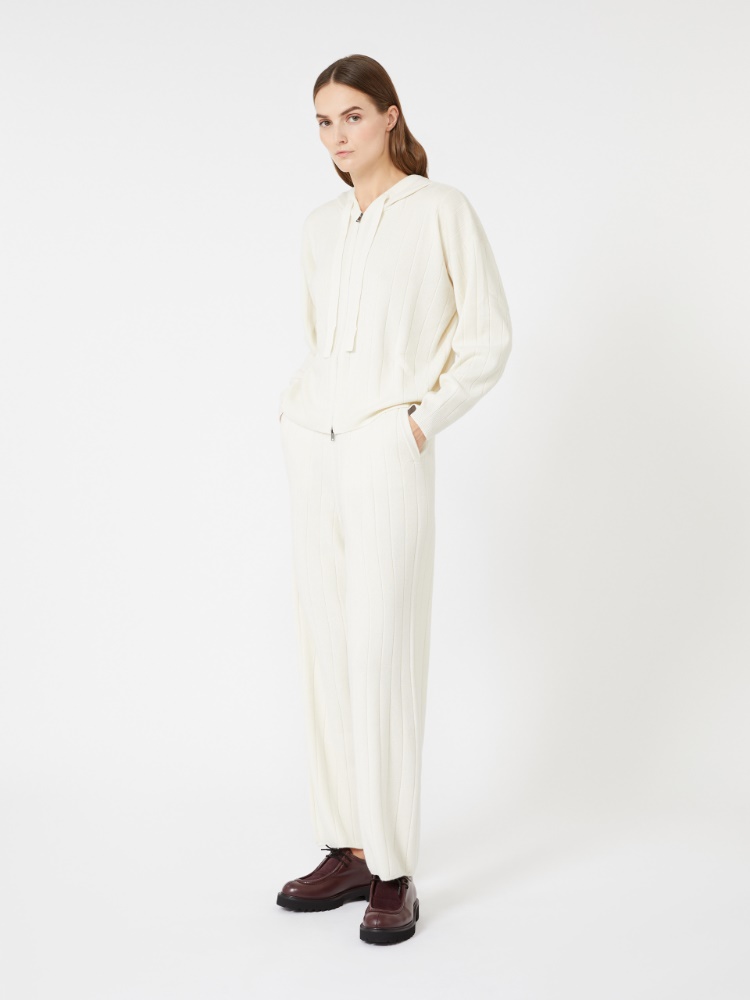 Cashmere jogging trousers - WHITE - Max Mara