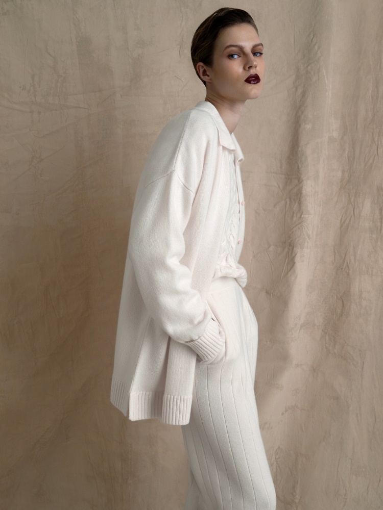 Cashmere jogging trousers + WHITE - Max Mara