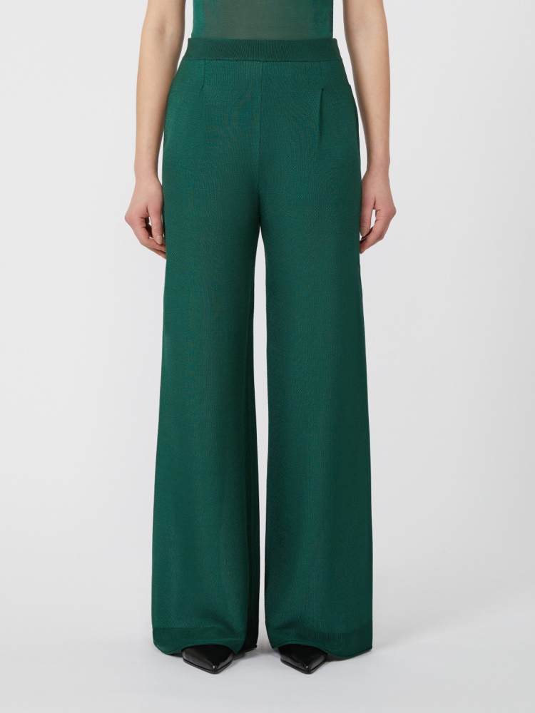 MaxMara ゴルドン ビスコースニットパンツ♪ 1336035806004-b-