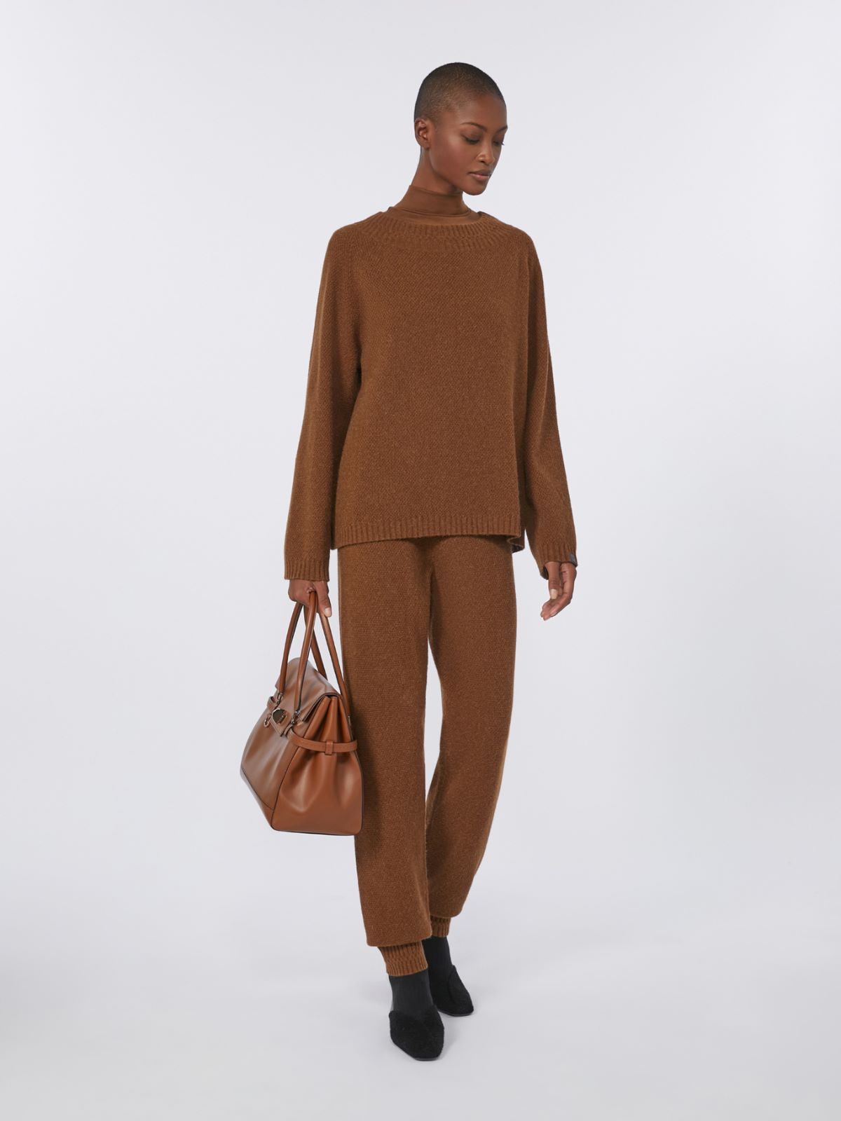 Camel jogging trousers - TOBACCO - Max Mara
