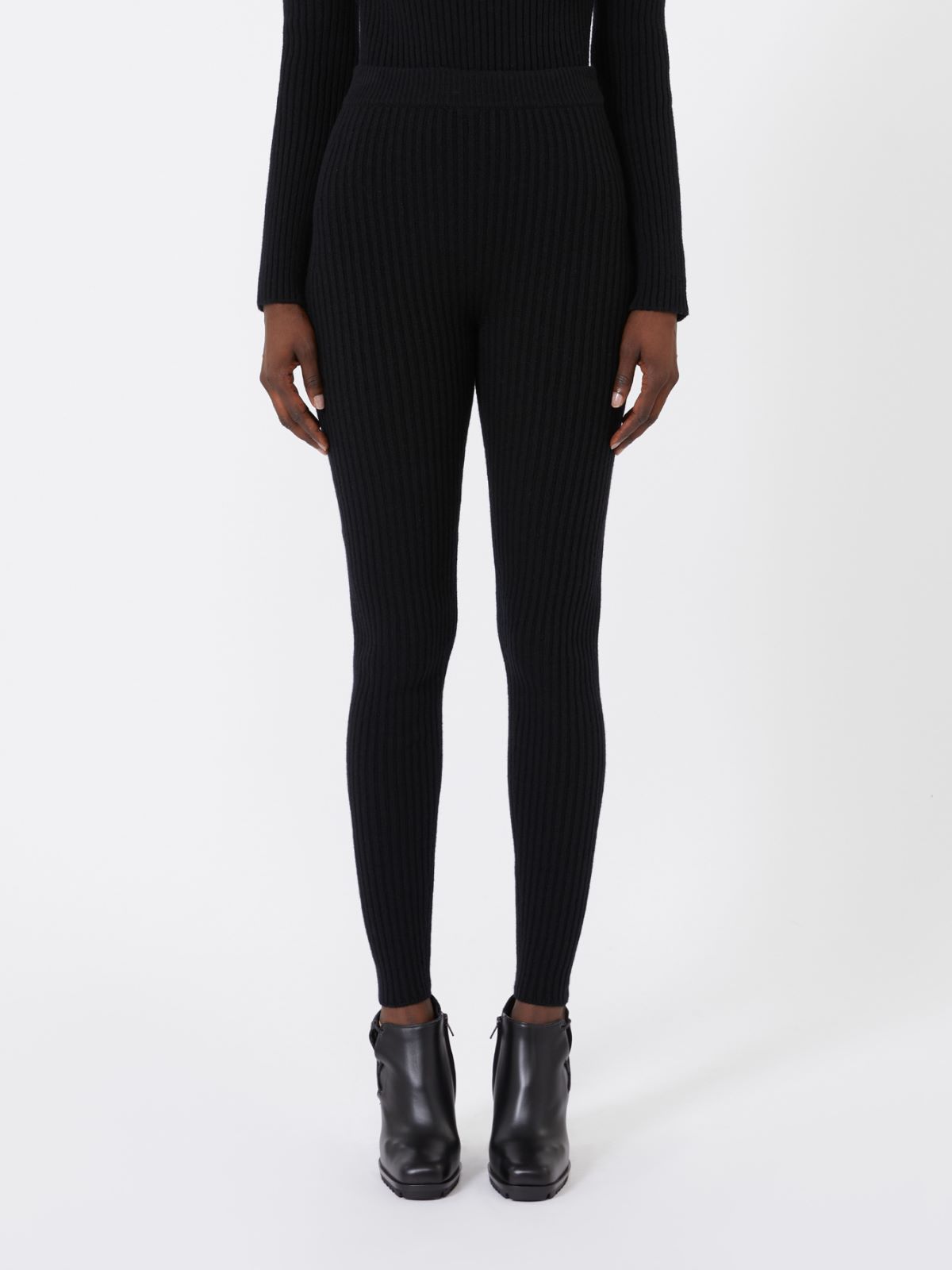 Leggings aus Wolle und Kaschmir - SCHWARZ - Max Mara - 2