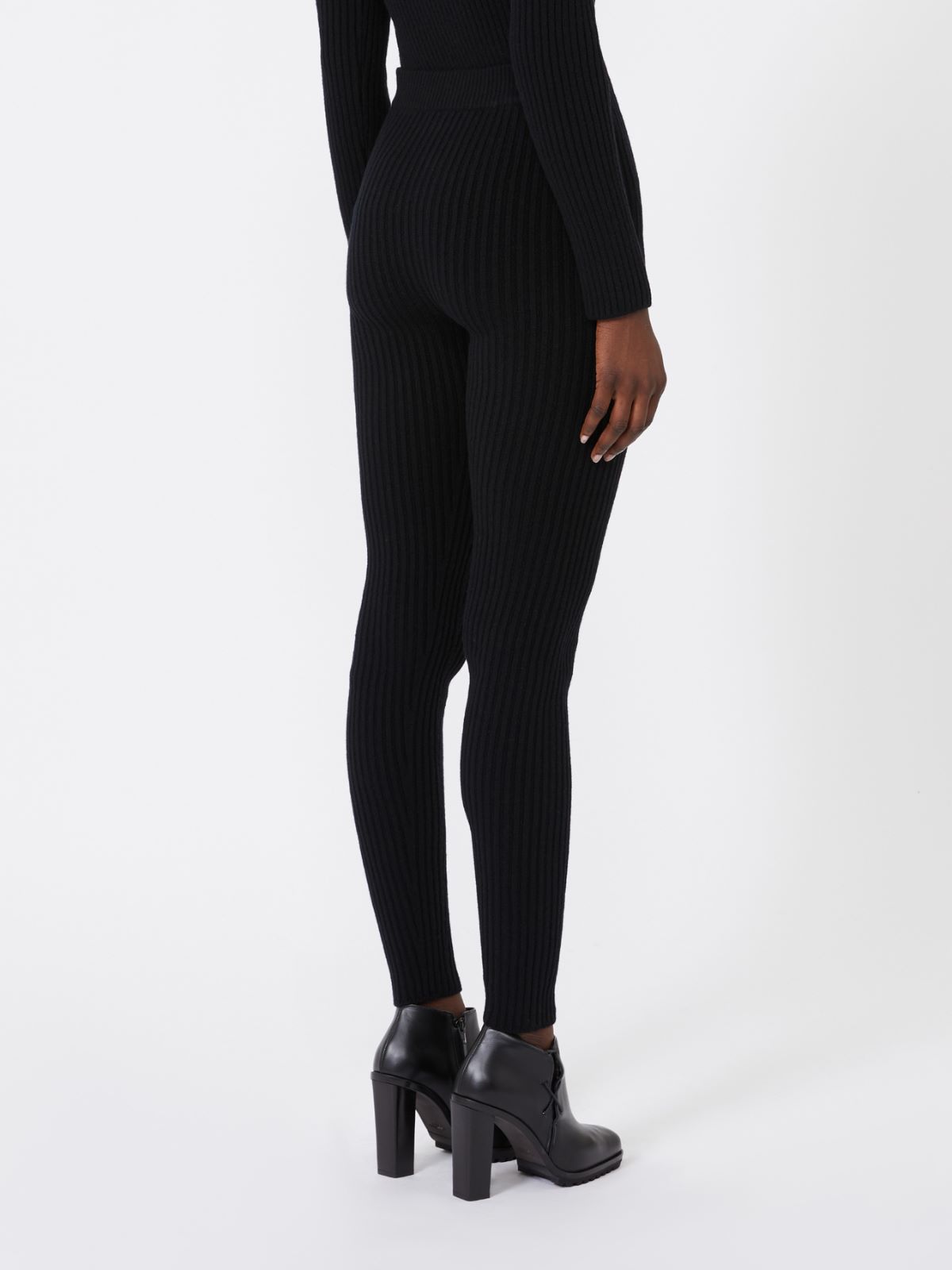Leggings aus Wolle und Kaschmir - SCHWARZ - Max Mara - 3