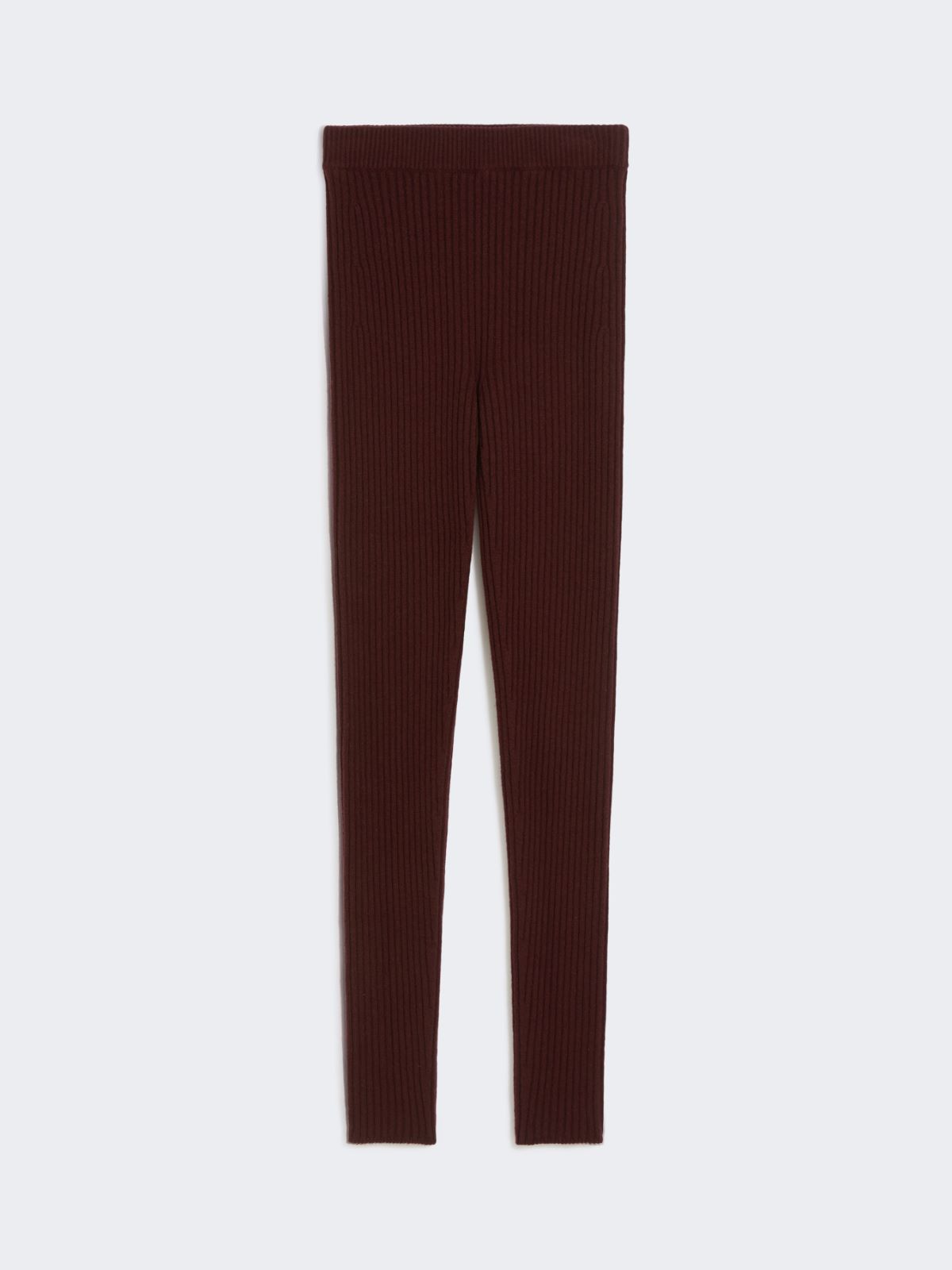 Wool and cashmere knit leggings - CHERRY - Max Mara - 8