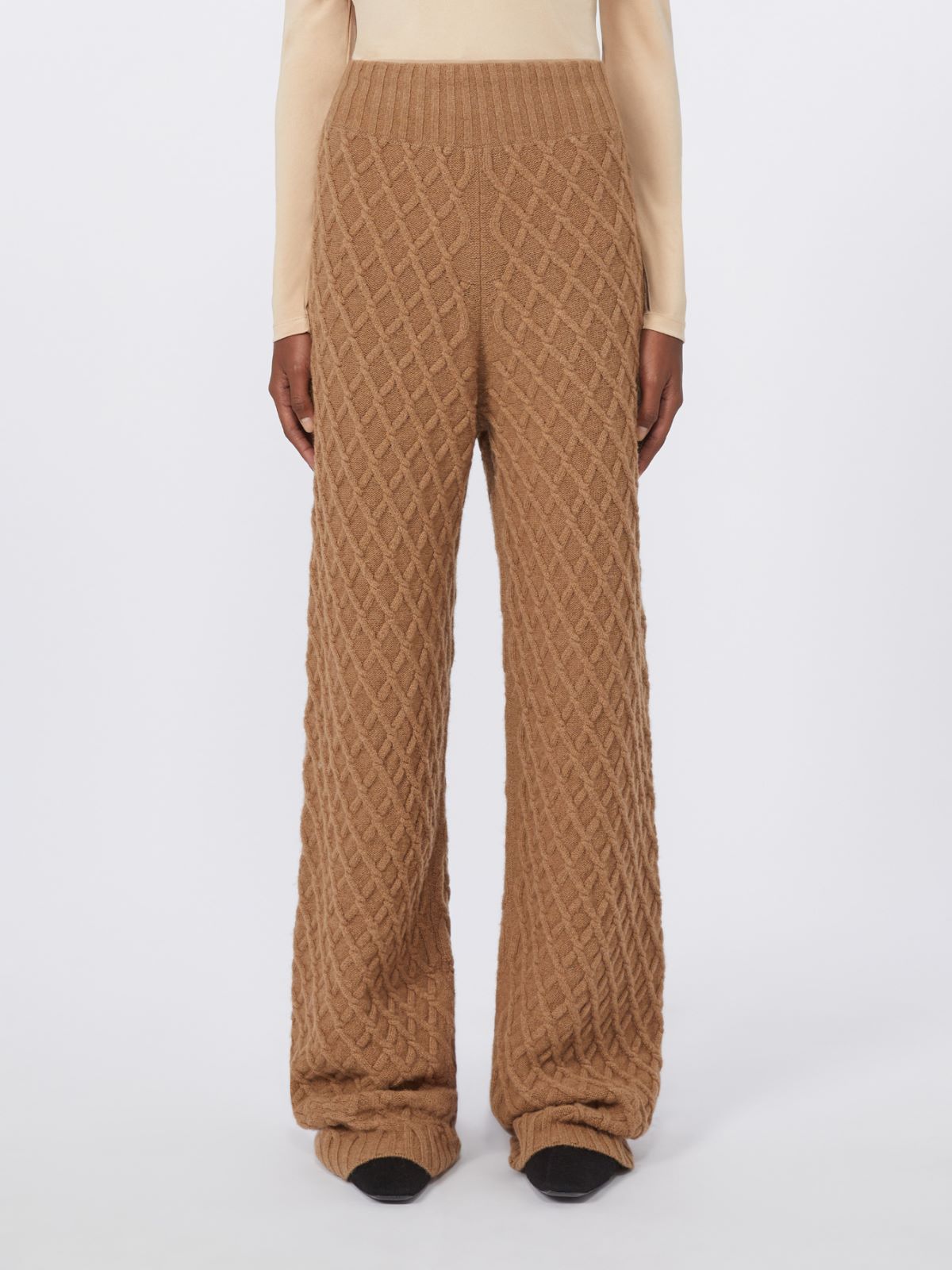 Long, camel-yarn trousers - CAMEL - Max Mara - 2