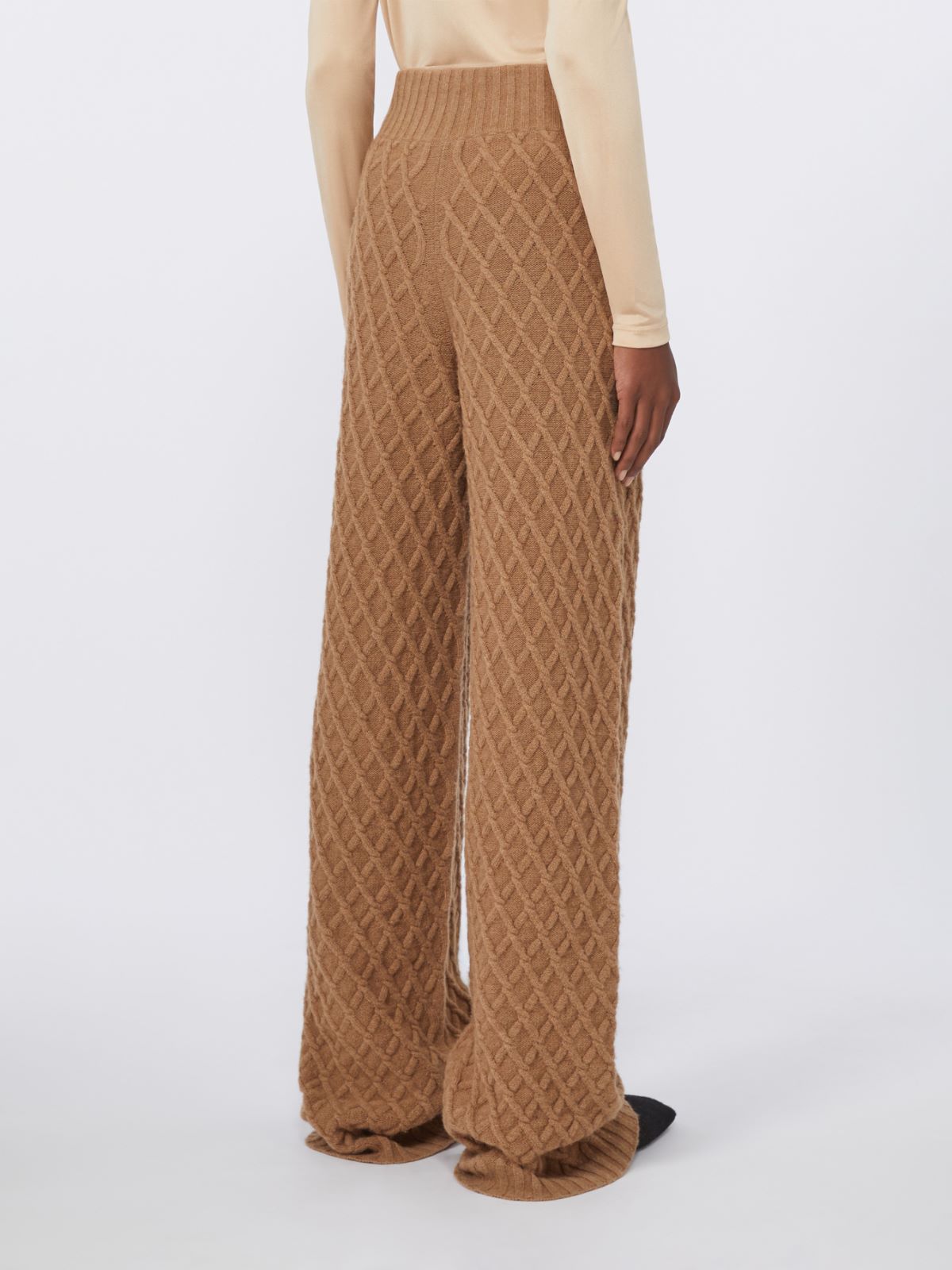 Long, camel-yarn trousers - CAMEL - Max Mara - 3