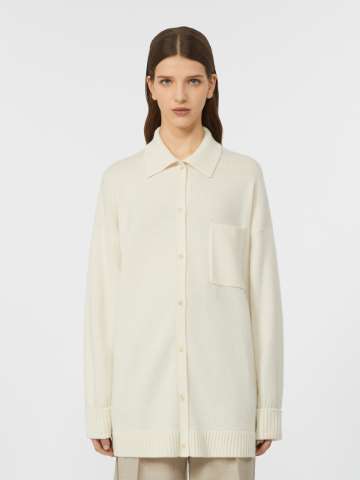 ジャケット Weekend Max Mara NORDICA - Shirt jacket in wool Wool shirt jacket, ivory | Weekend Max Mara