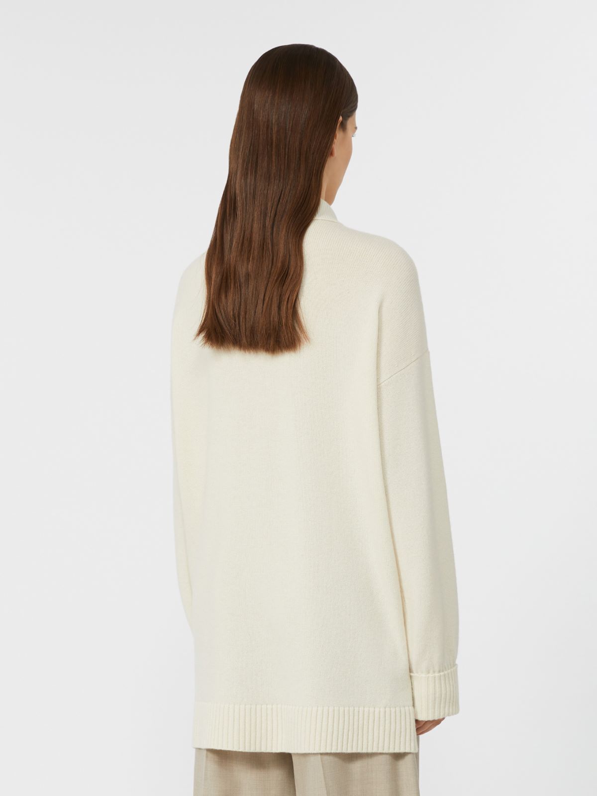 Giacca camicia in lana e cachemire - BIANCO - Max Mara - 3