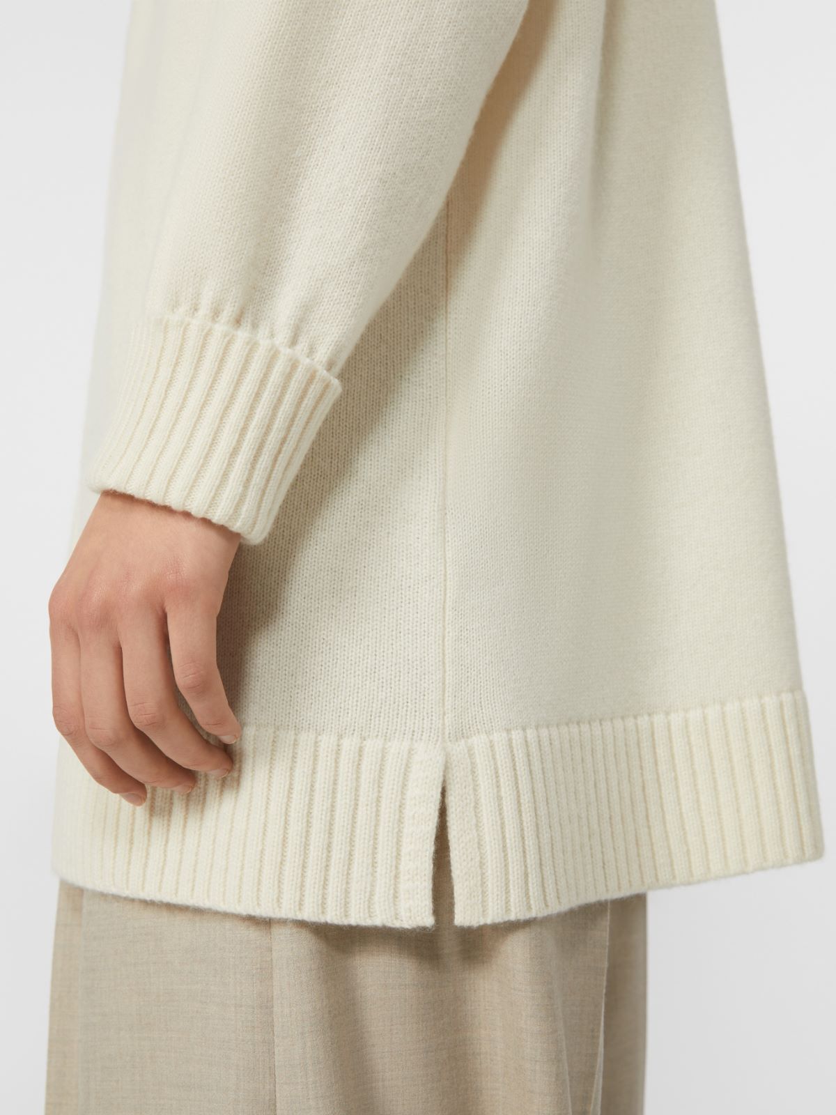 Giacca camicia in lana e cachemire - BIANCO - Max Mara - 4