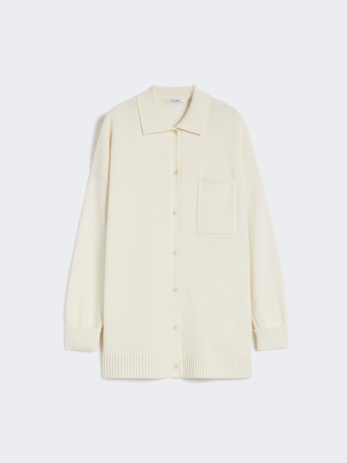 Wool and cashmere shirt jacket - WHITE - Max Mara - 9
