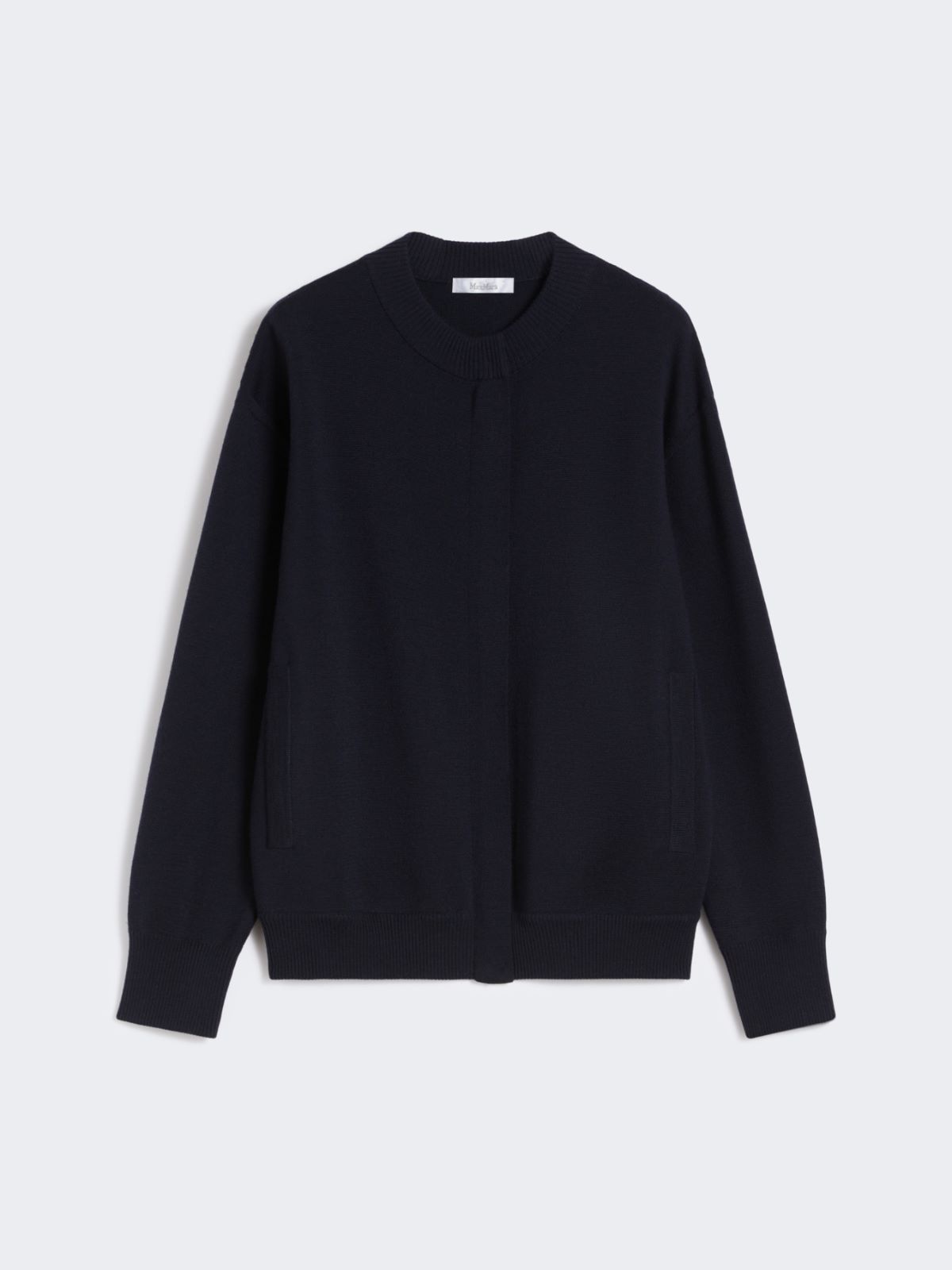 Fabric-stitch wool cardigan - ULTRAMARINE - Max Mara - 9