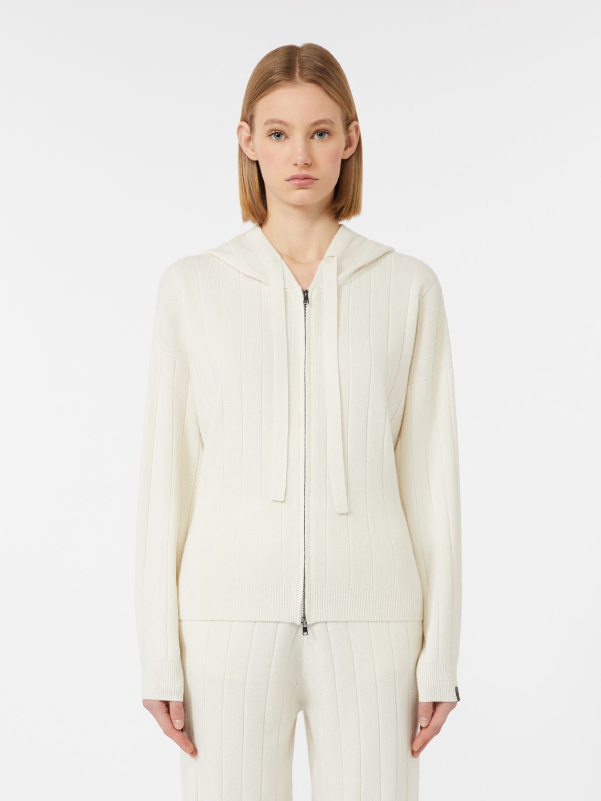 Cashmere yarn cardigan - WHITE - Max Mara - 2