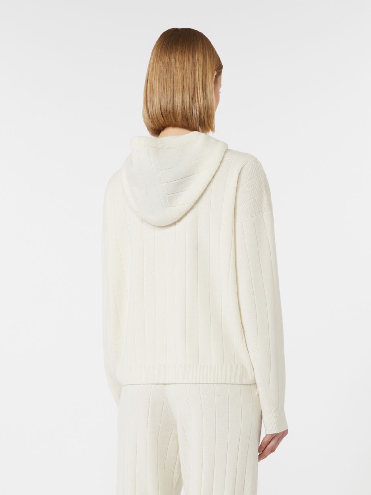 Cashmere yarn cardigan - WHITE - Max Mara - 3