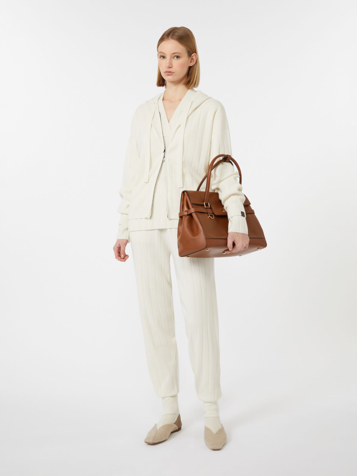 Cashmere yarn cardigan - WHITE - Max Mara