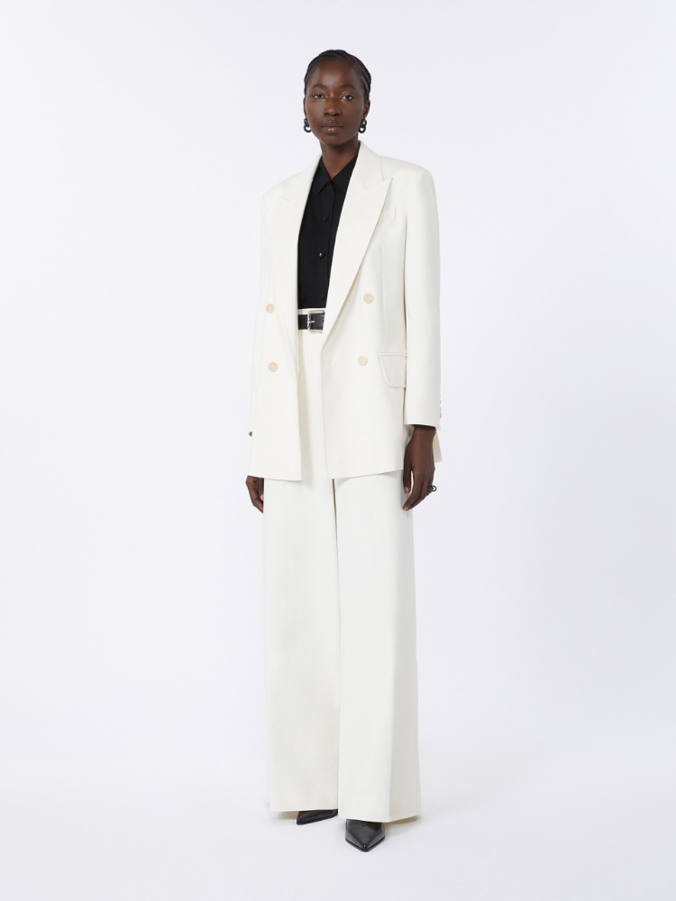 Slim-fit fine wool cardigan - BLACK - Max Mara