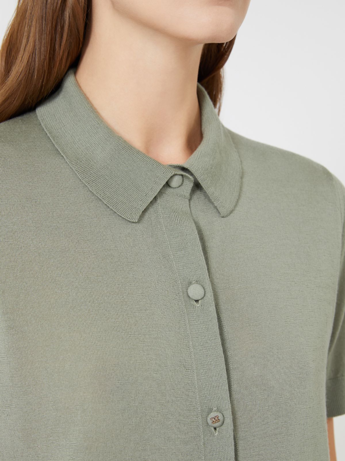 로마냐 버진울 가디건 - SAGE GREEN - Max Mara - 4