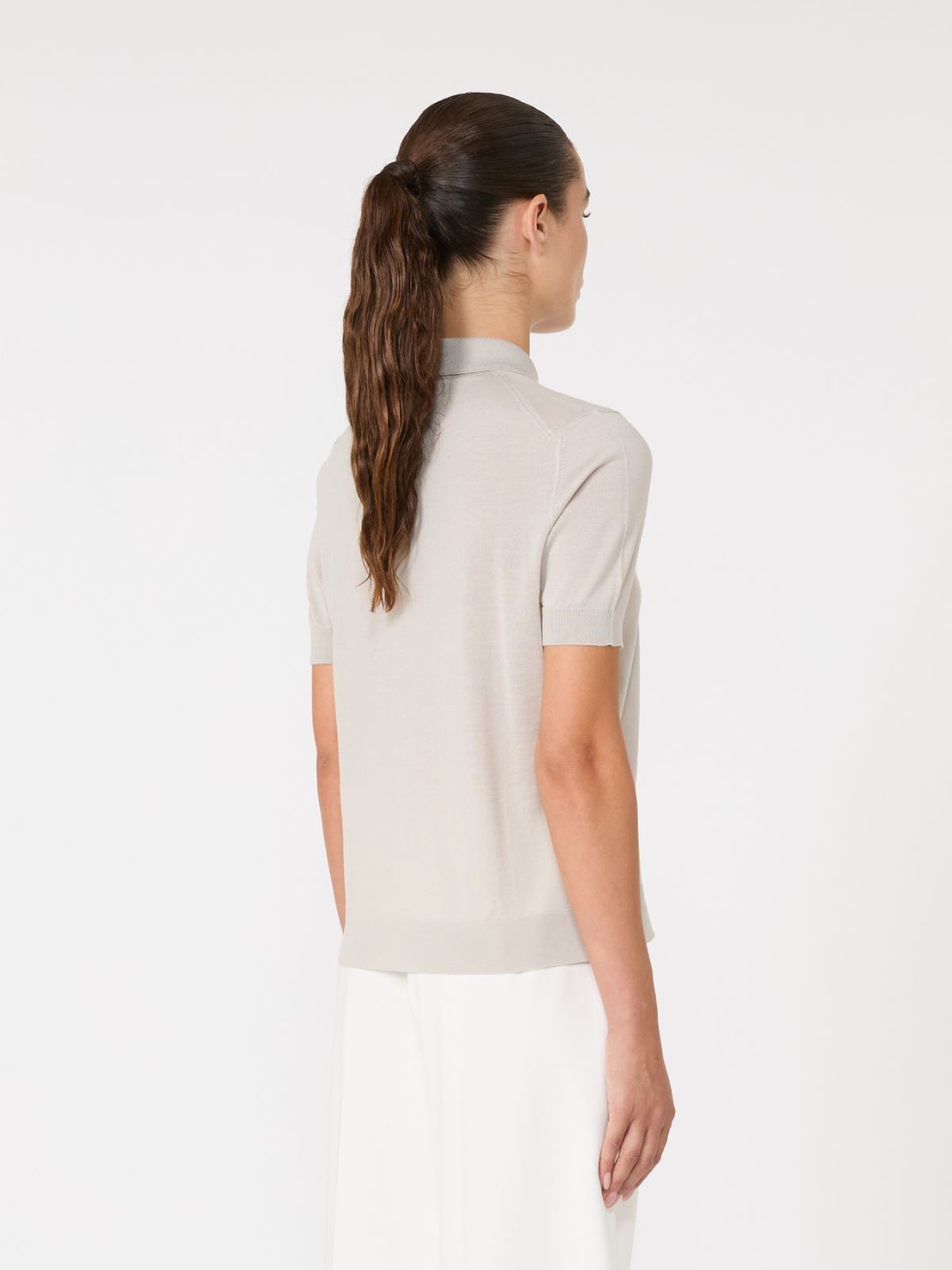 Slim-fit fine wool cardigan - BEIGE - Max Mara - 3