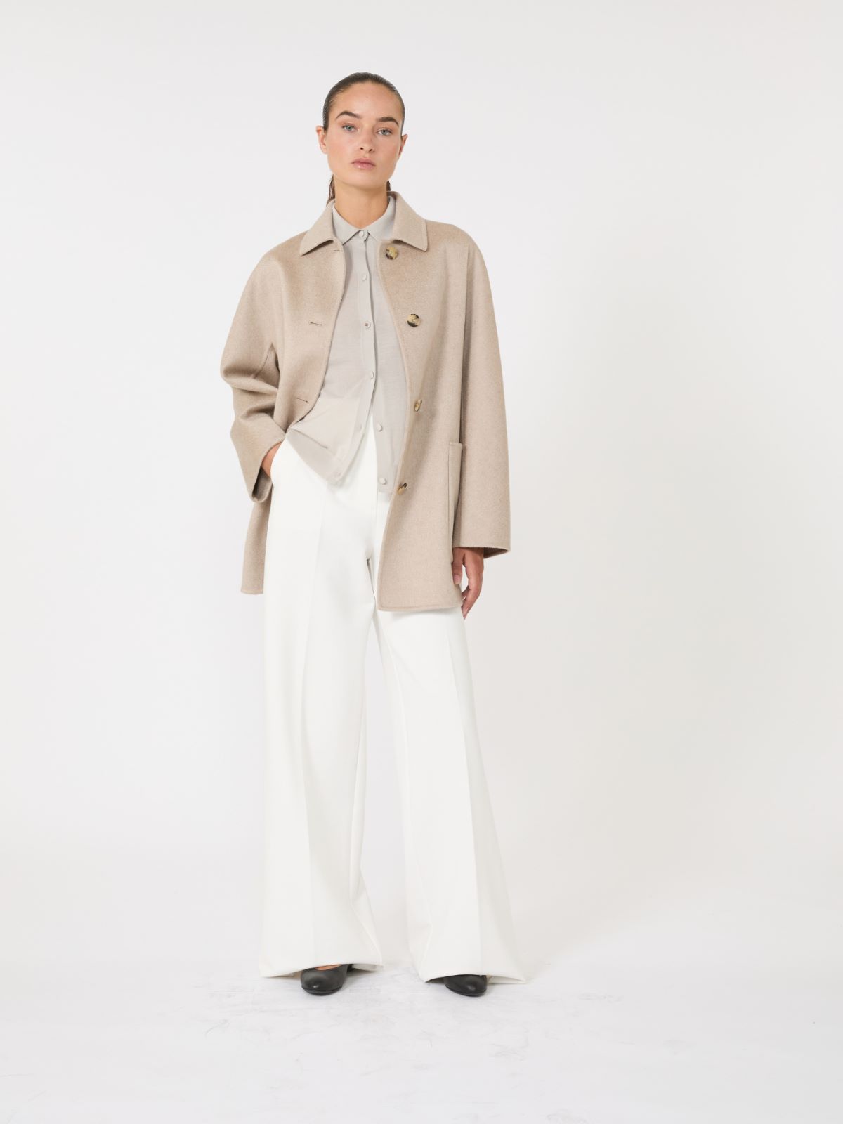 Slim-fit fine wool cardigan - BEIGE - Max Mara