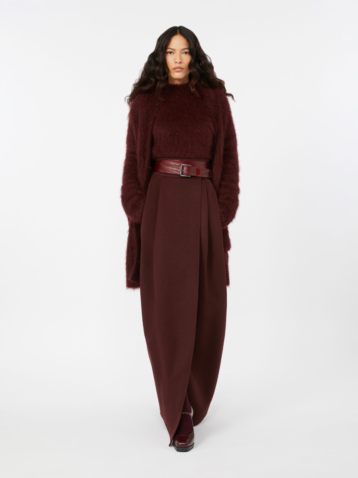 Mohair knit cardigan - CHERRY - Max Mara - 8