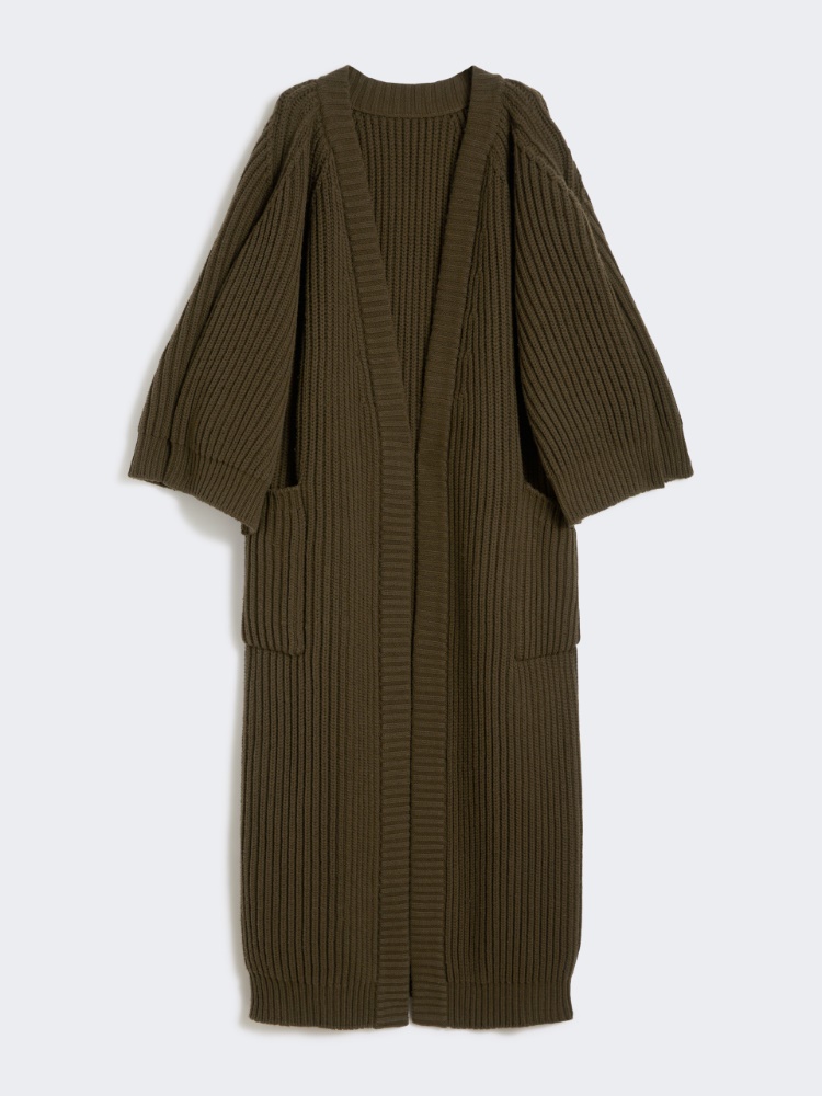 Wickel-Cardigan aus Wolle und Kaschmir - MOOSGRUEN - Max Mara