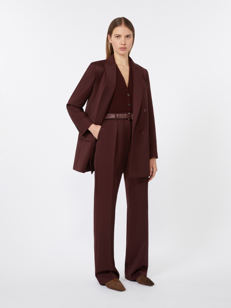 Wool and cashmere gilet - CHERRY - Max Mara