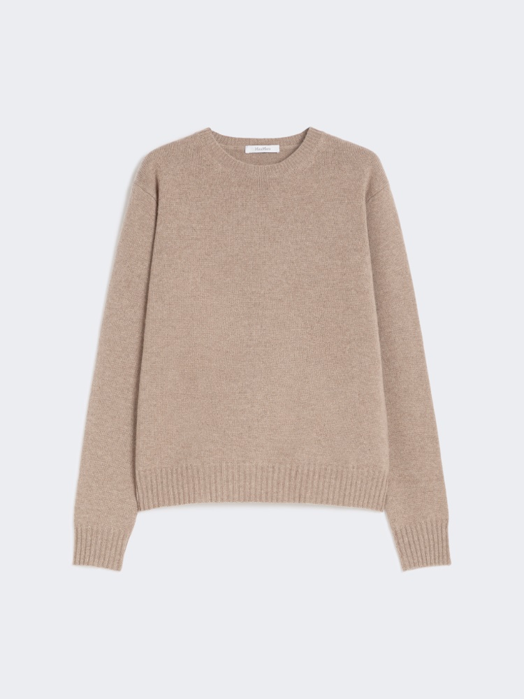 Cashmere crew-neck jumper - CAMEL - Max Mara