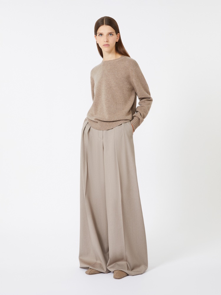 Cashmere crew-neck jumper - CAMEL - Max Mara
