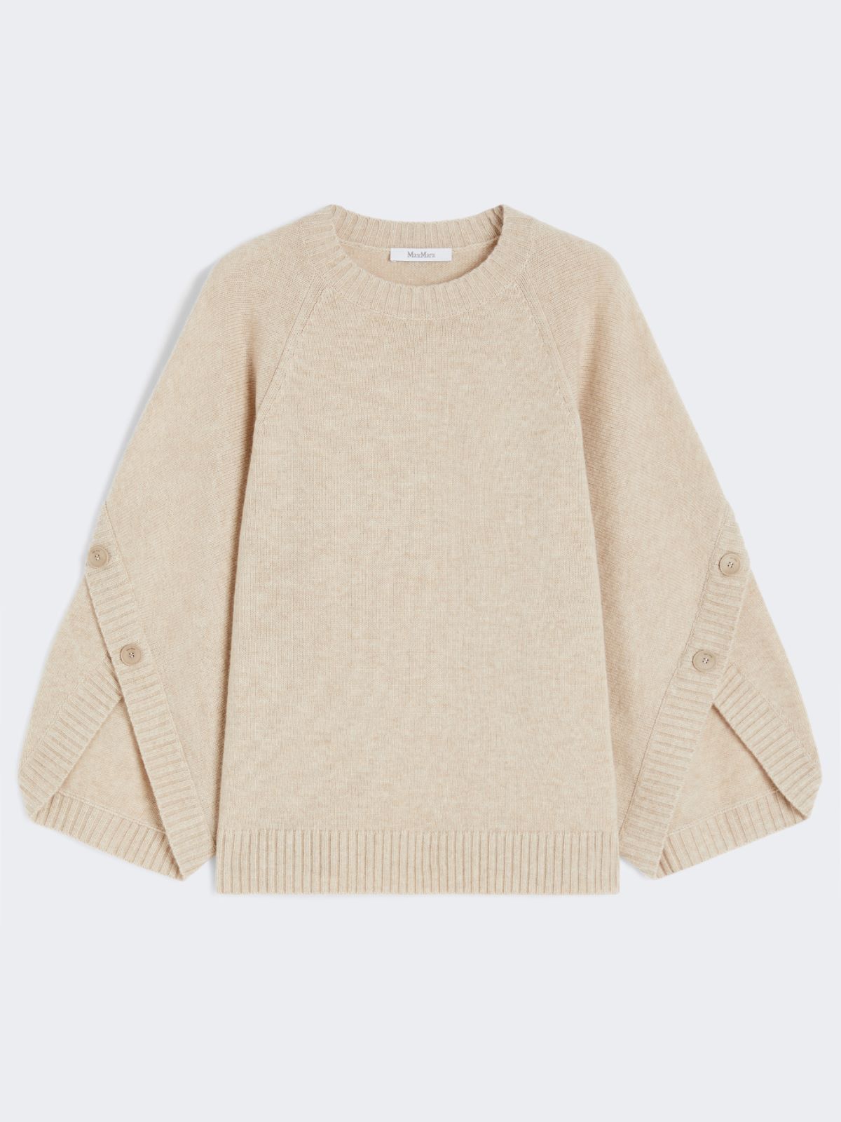 Oversized wool and cashmere sweater - SAND - Max Mara - 8