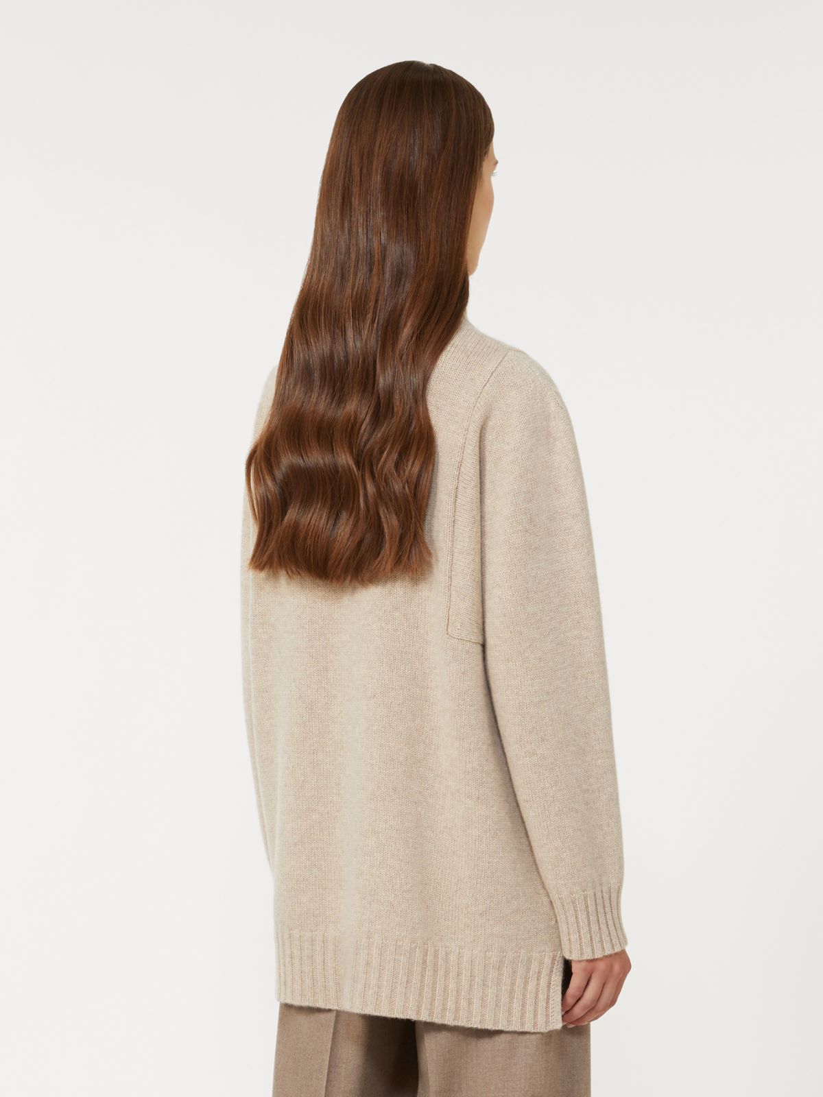 Oversized cashmere turtleneck - BEIGE - Max Mara - 3
