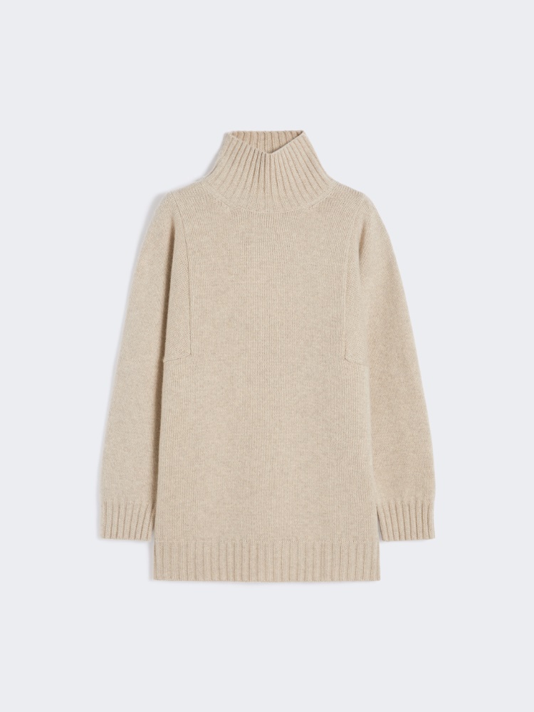Oversized cashmere turtleneck - BEIGE - Max Mara