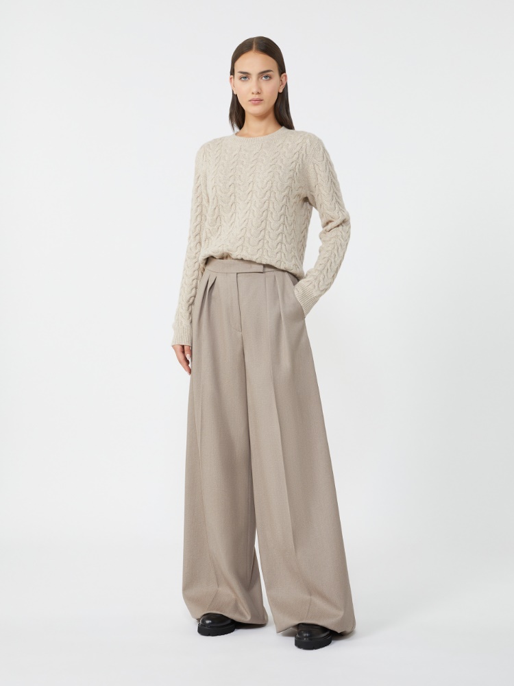 Slim-fit cashmere pullover - BEIGE - Max Mara