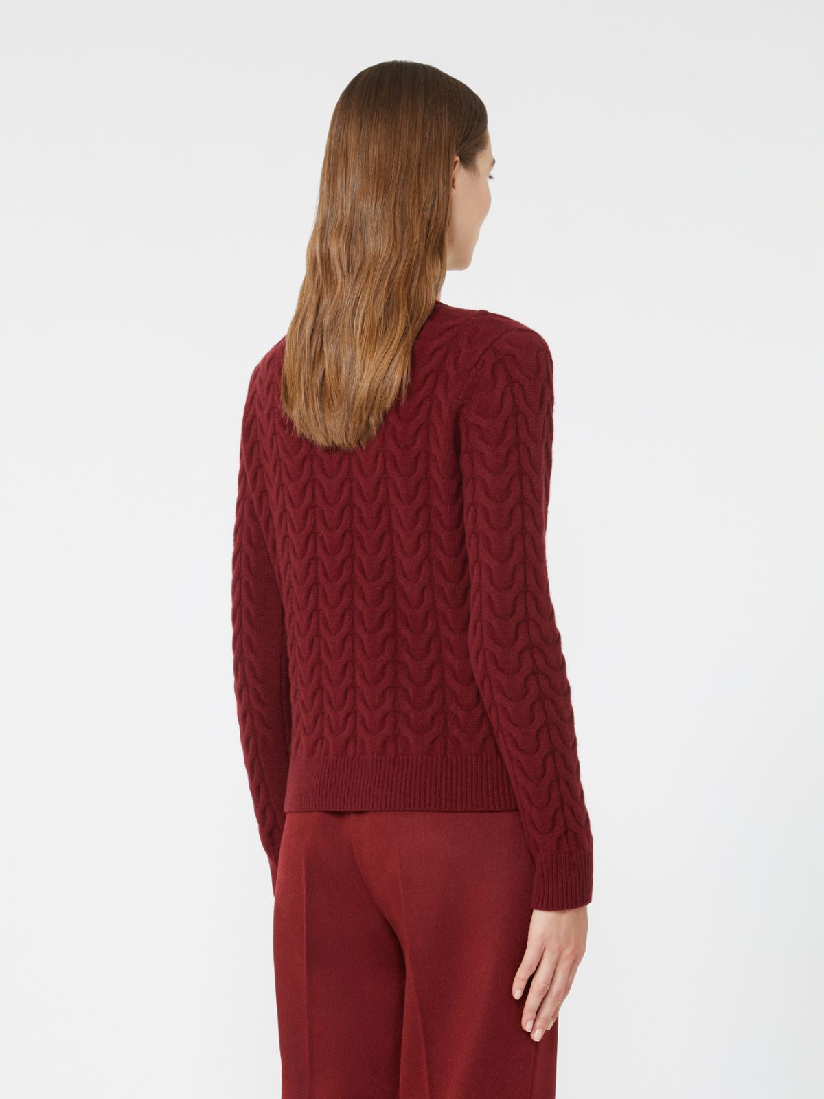 Slim-fit cashmere pullover - RASPBERRY - Max Mara - 3