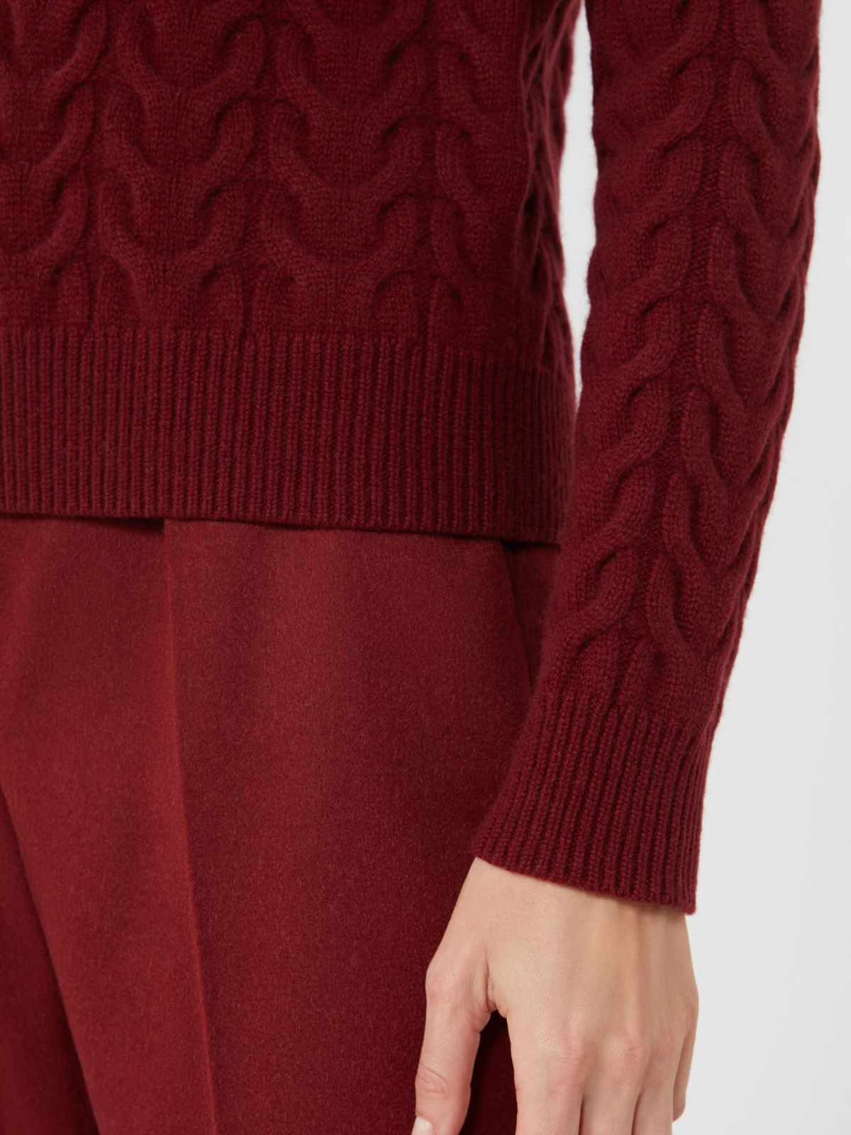 Slim-fit cashmere pullover - RASPBERRY - Max Mara - 5
