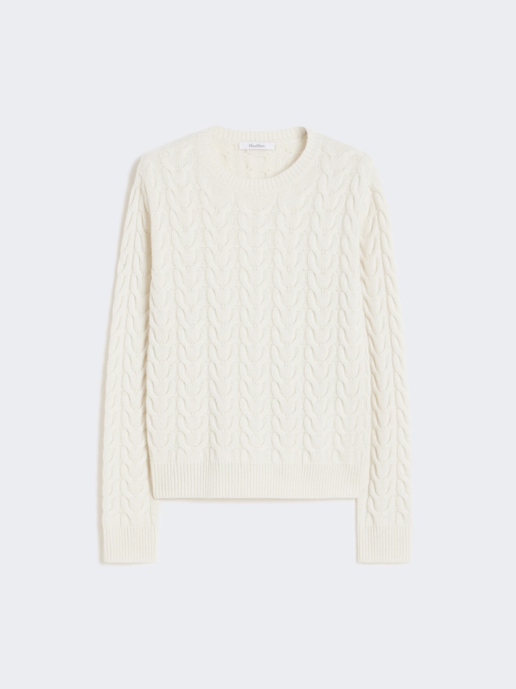 Slim-fit cashmere pullover - WHITE - Max Mara