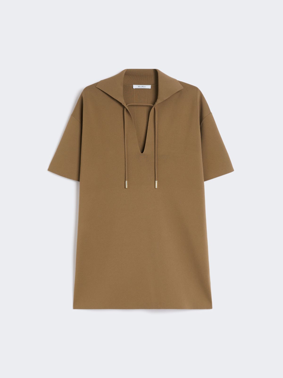 Viscose crêpe yarn blouse - HAZELNUT BROWN - Max Mara - 9